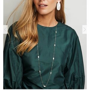 Kendra Scott long gold Franklin necklace